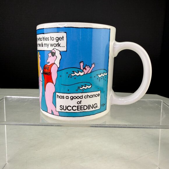 Vintage Ashleigh Brilliant Thoughts Life Guard Work Coffee Mug 1977 - Picture 2 of 10